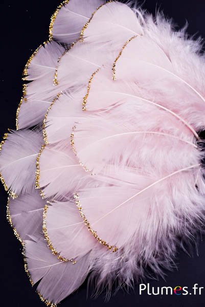 Putenfedern mit Glitzer